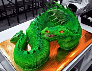Green Dragon Cake by Evil Plankton