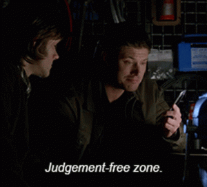 There's no judgement!