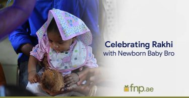 Celebrating-rakhi-with-newborn-baby-bro