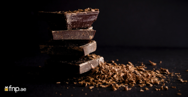 Stacked bites of viral fix dessert chocolate bar
