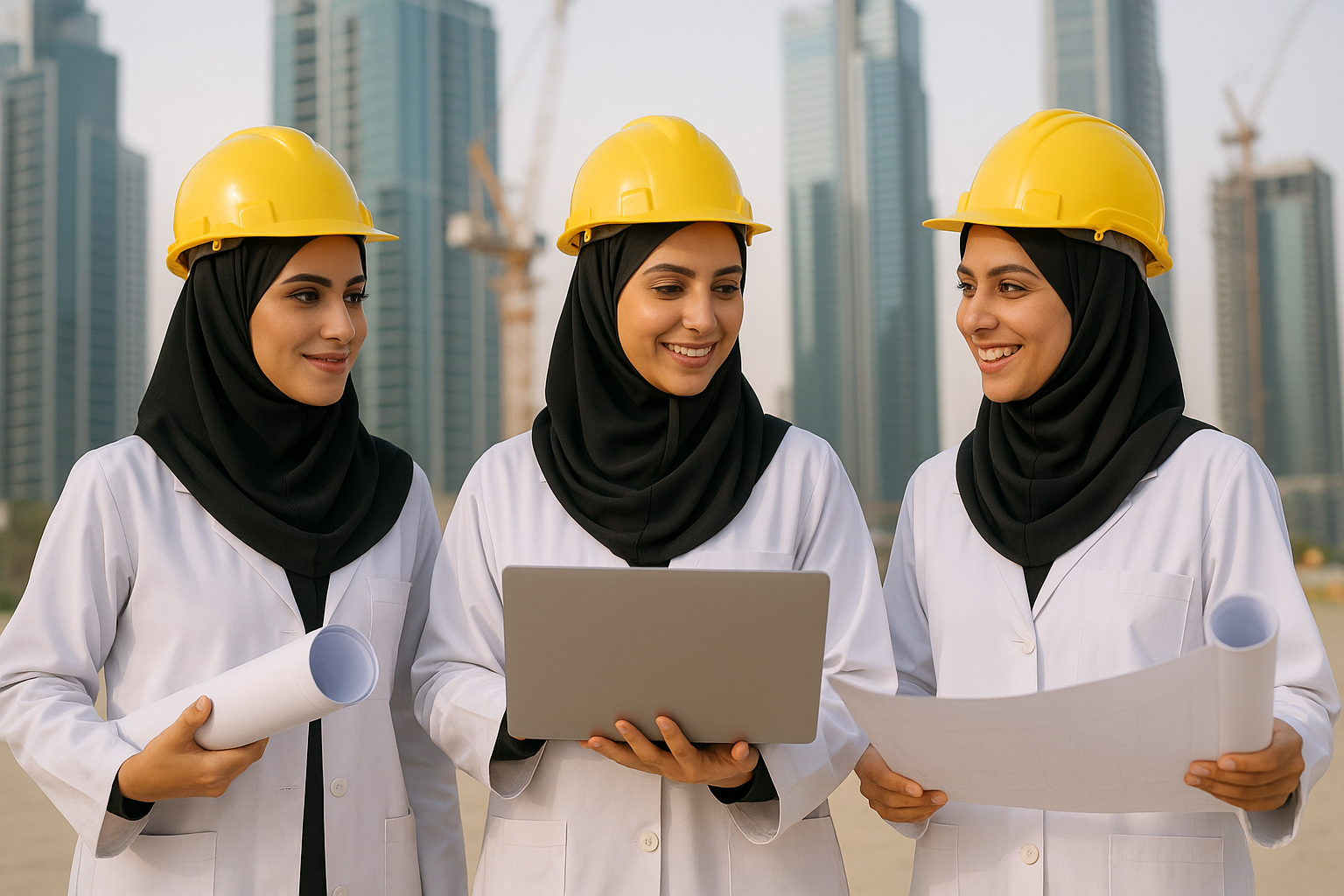 3 Women discussing some work