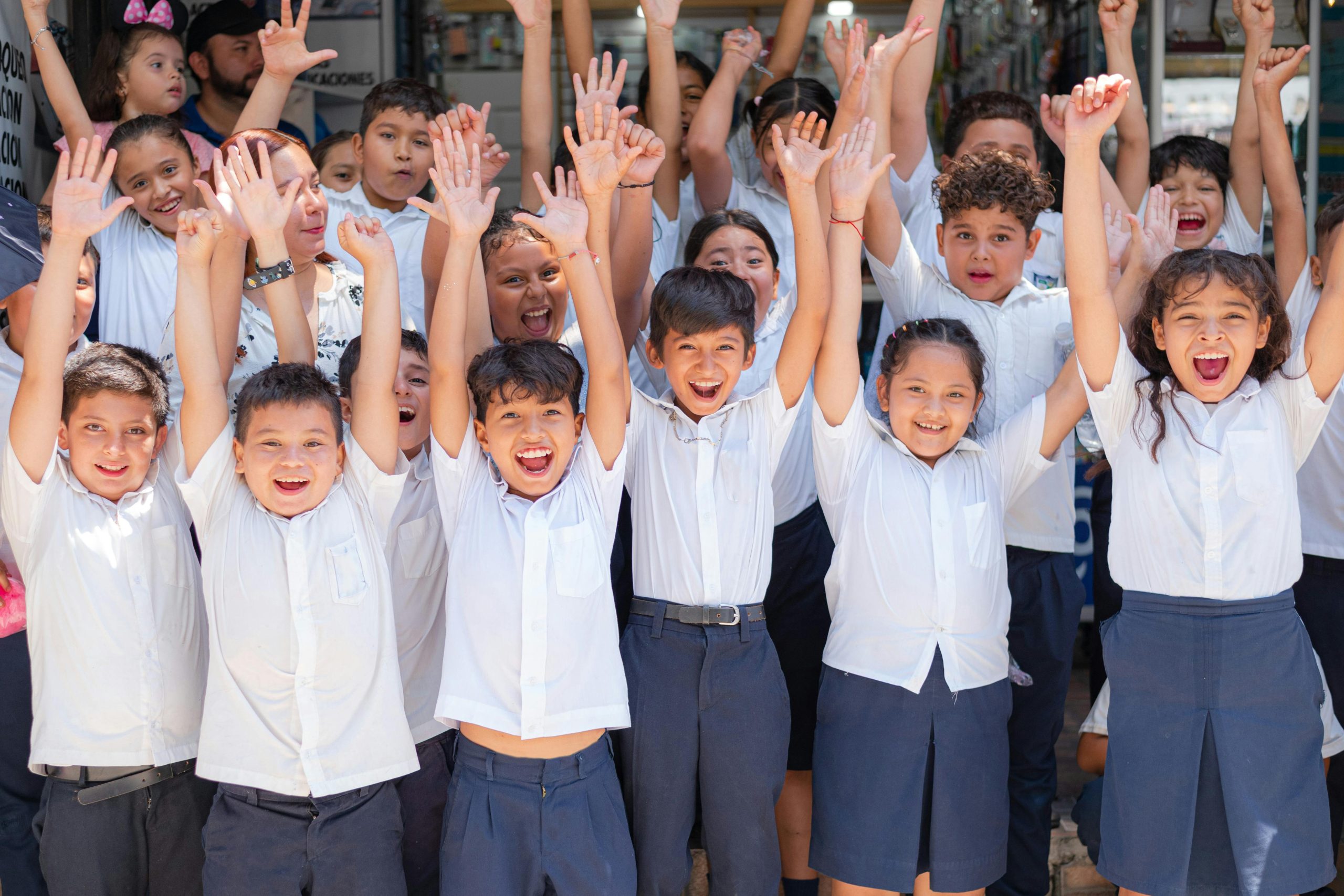 Student assembled for teacher's day celebration
