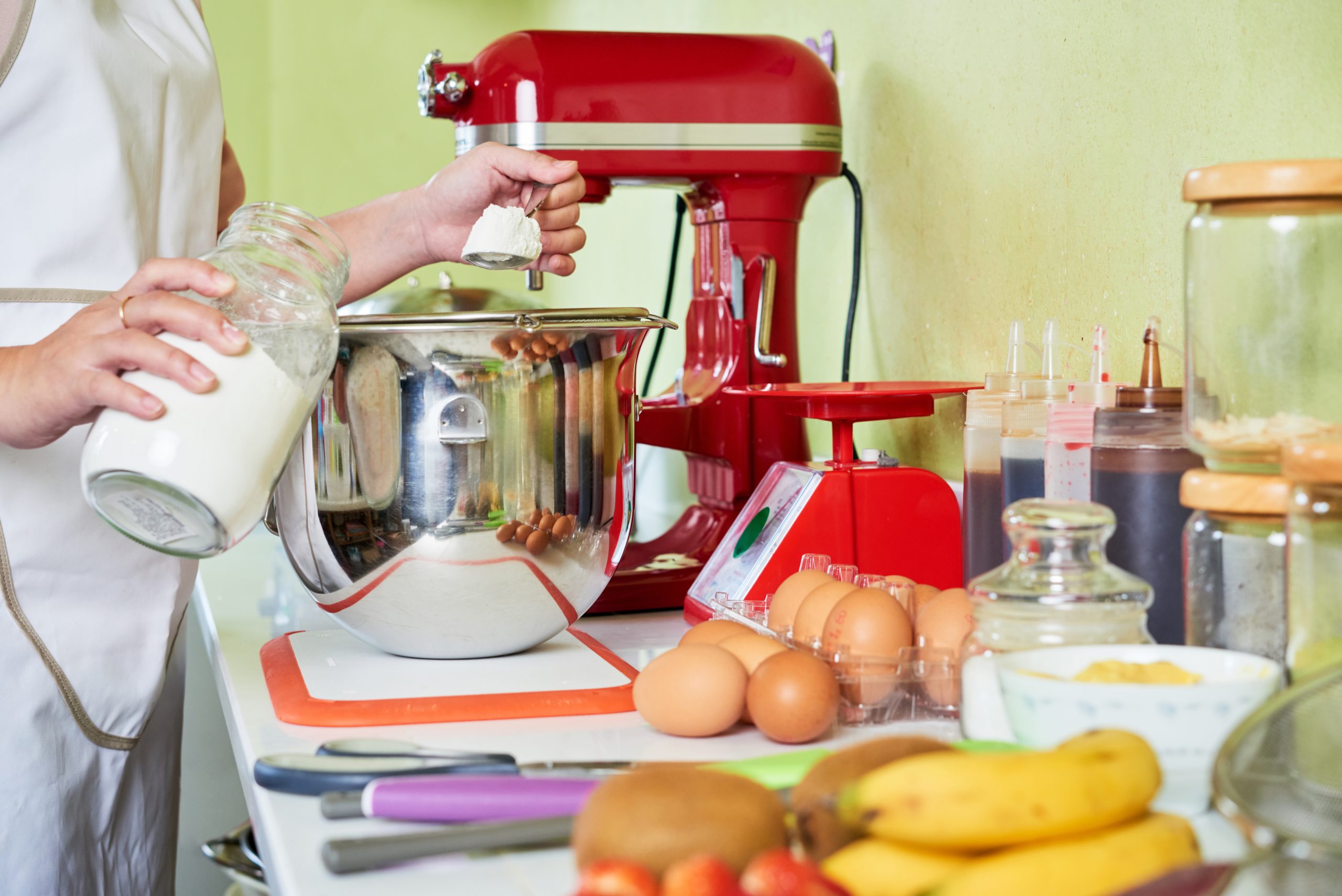 Women using Sunbeam Stand Mixer