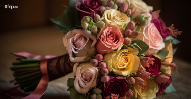 Mixed flower Bouquet on the table for gifting