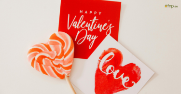 Valentine's Day Banner with candy