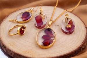 Beautiful Jewellery made with preserved rose