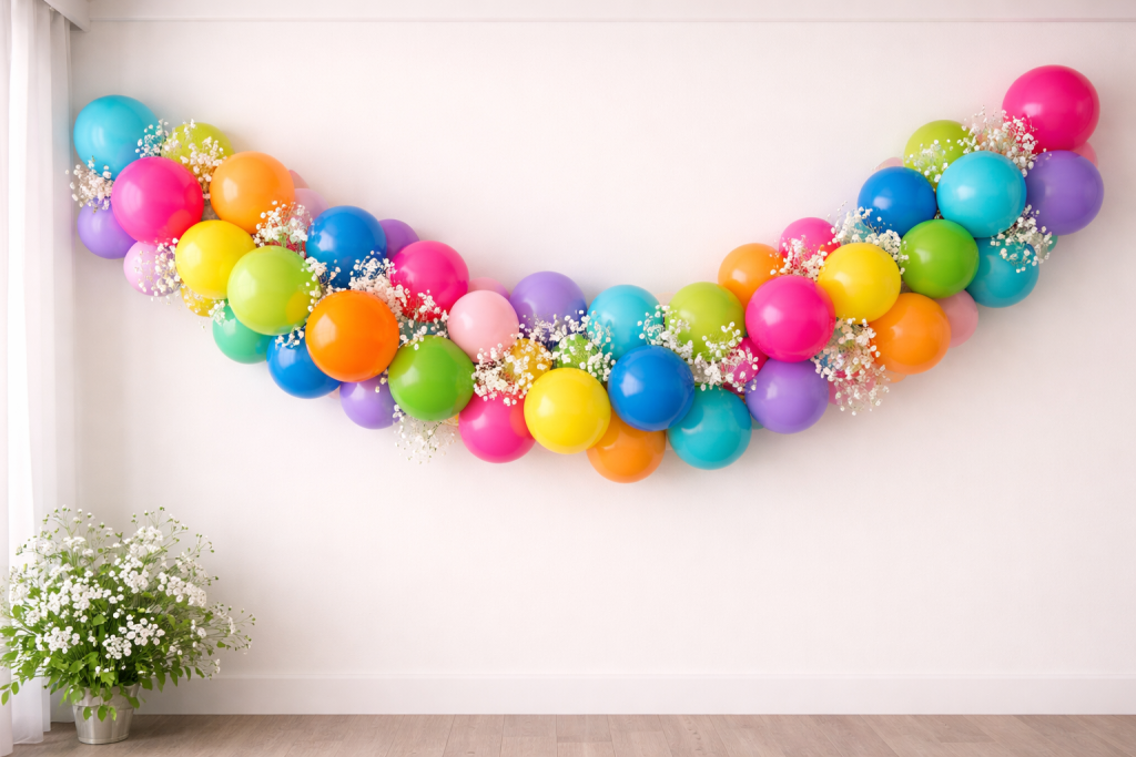 Multiple Colour Balloon Garland
