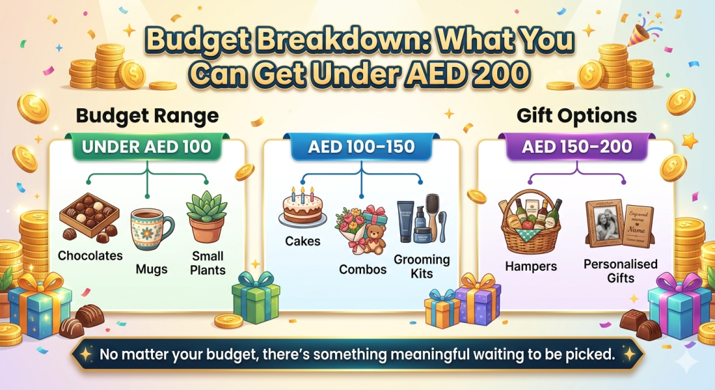 Budget Breakdown Table What You Can Get Under AED 200