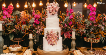 Designer Cake Decorated with Flowers