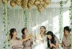 People Looking at ceiling Balloon Decoration