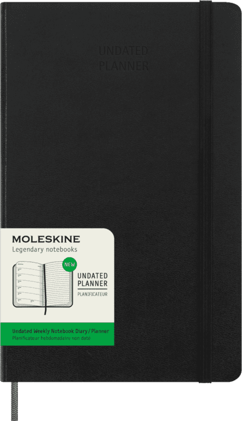 Undated 12 Month Weekly Planner - Hard Cover - Large