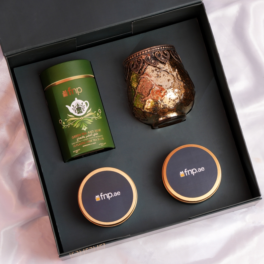 FNP Green Tea & Mint Canister Gift Set.