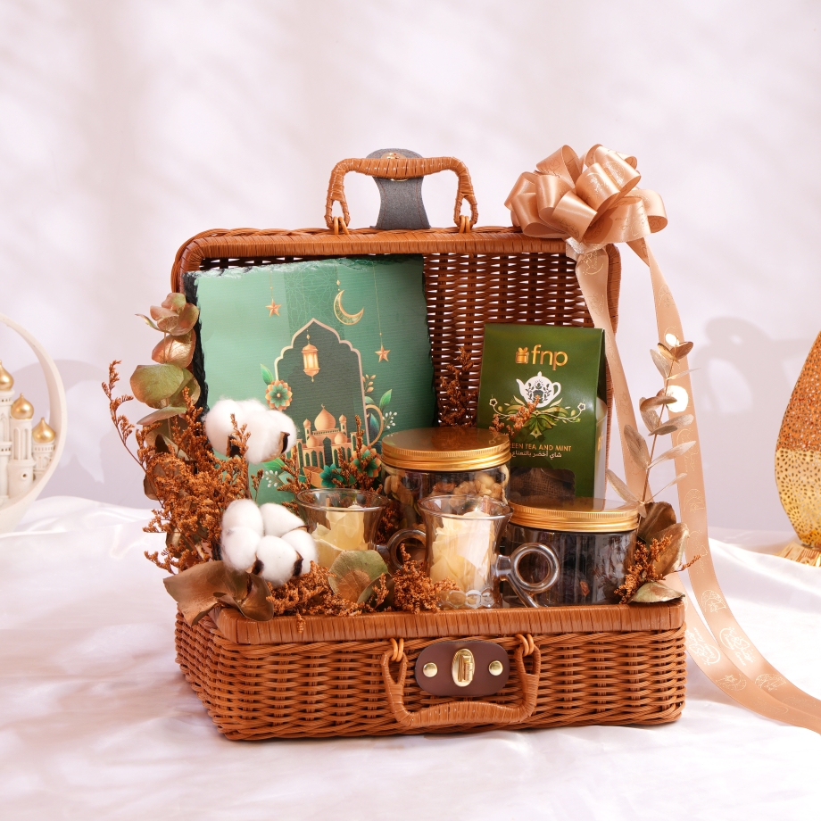 Suitcase Basket Brown