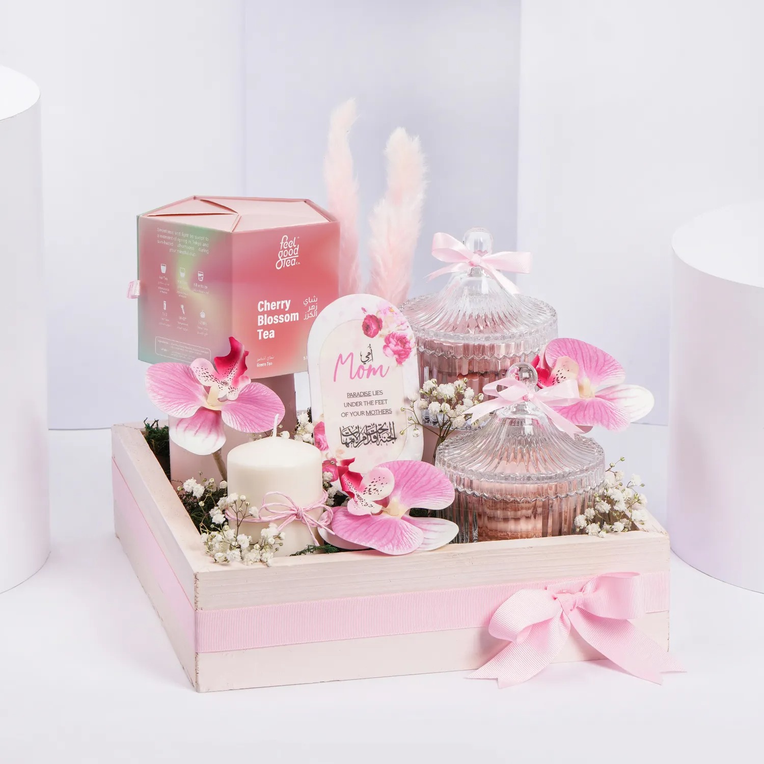 Tea Macarons And Chocolates Hamper For Mom