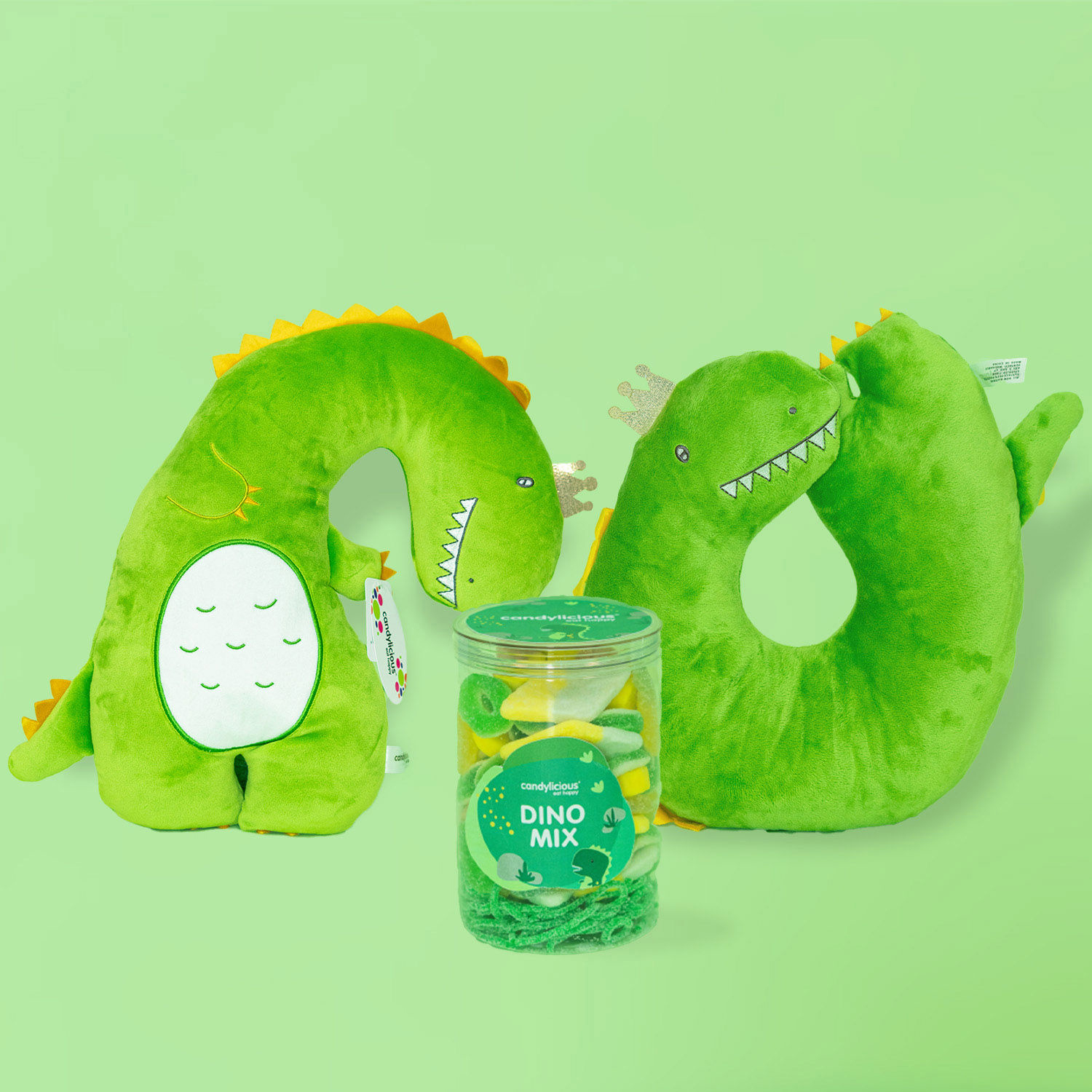 Dino Plush Pillow and Mix Combo