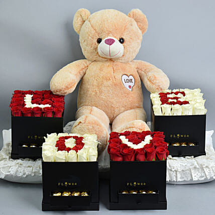 Love Box and Big Teddy: Valentines Day Gifts