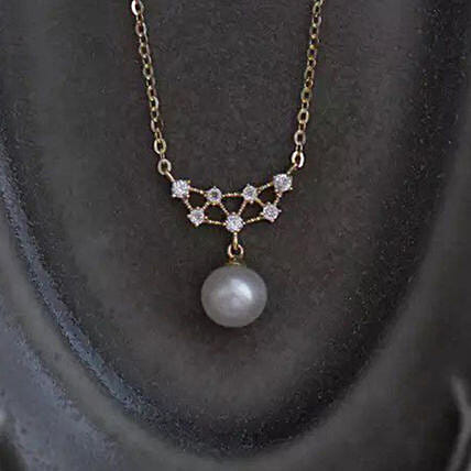 Pearl CZ Necklace