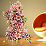 Flower Flower Bouquet Asiatic Lilies Lilies Orchids Flowers