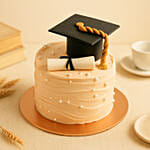 Golden Graduate Cake