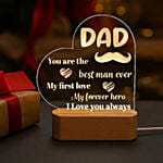 Light Up Dad's World: LED Lamp with Heartwarming Quote