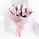 Passionate 20 Pink Roses Bouquet