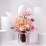 New Born Girl Bloom Hug Box