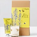 Bee Kind Hand Cream and Votive Candle Gift