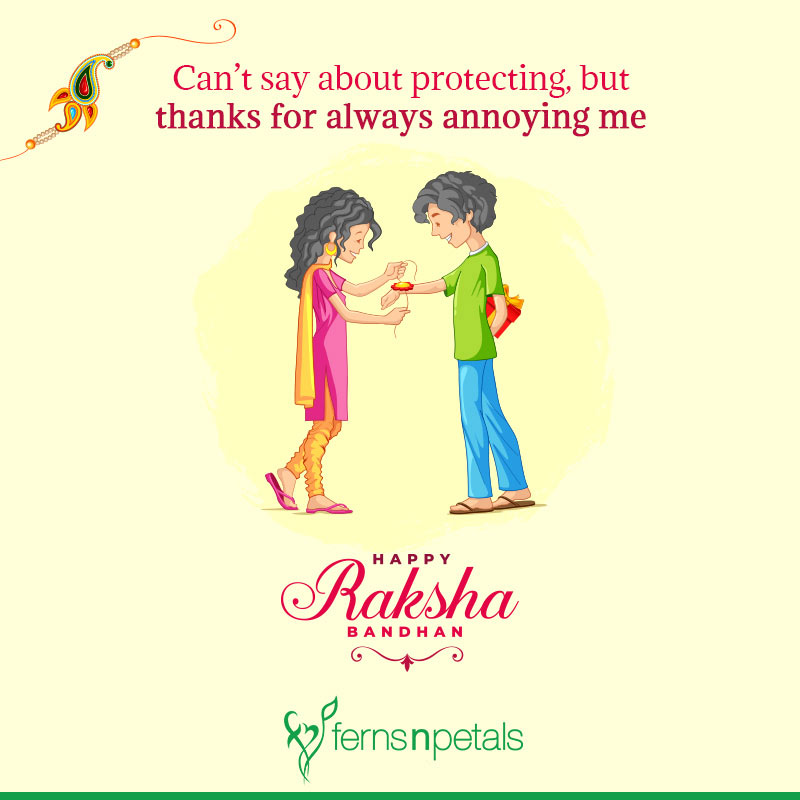raksha bandhan lines in english