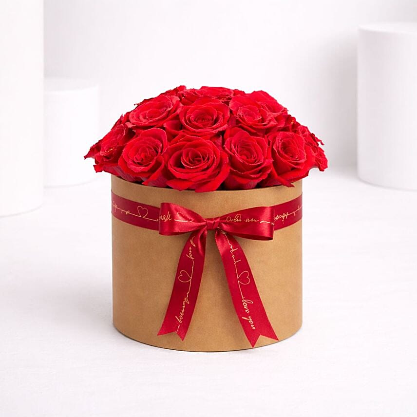 Valentines 15 Red Roses Box: Valentines Day Gifts to Bahrain