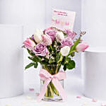 Mom Tender Love Roses And Tulips
