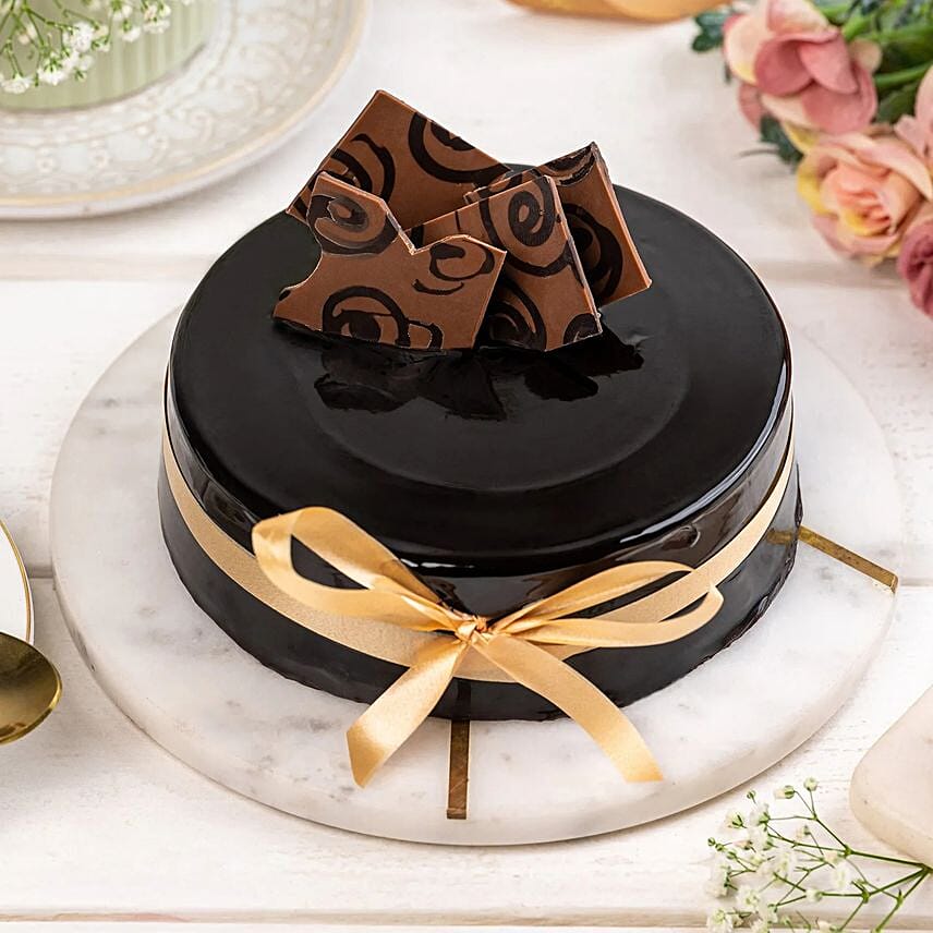 Decorated Chocolate Truffles Cake Half Kg:  Cake Delivery In India