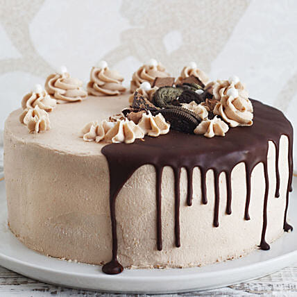 Chocolate Caramel Fudge Cake 1 Kg: Gift Delivery to India