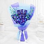 Bloomy Orchids and Choco Cake Combo
