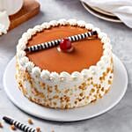 Golden Butterscotch Eggless Cake