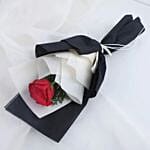 Love Red Rose Bouquet N Truffle Cake