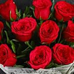 Premium Red Roses Double Wrapped Bouquets