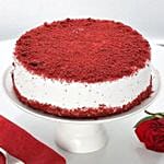 Red Velvet Fresh Cream Cake Half kg Eggless