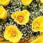 Sunshine Delivered Roses Bouquet Truffle Cake