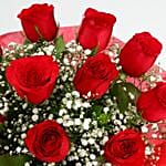 Timeless Love Red Roses Bouquet Chocolate Cake