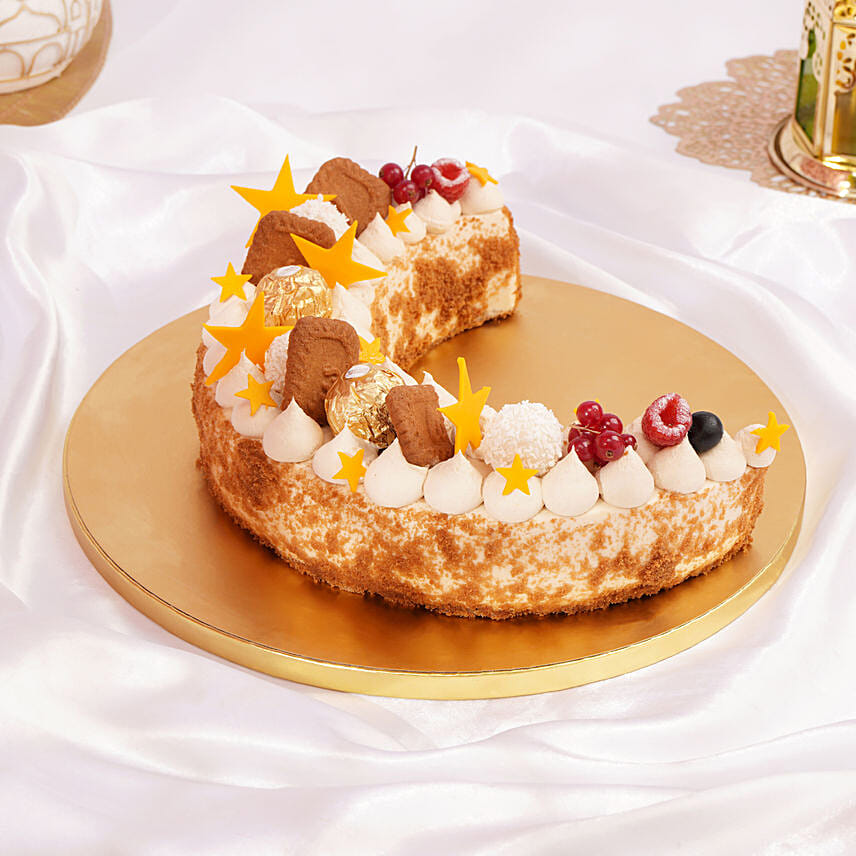 Lotus Crescent Cake: Send Cakes to Kuwait