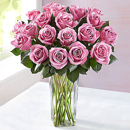 Vase Of Mystic Purple Roses: Send Mothers Day Gifts to Kuwait