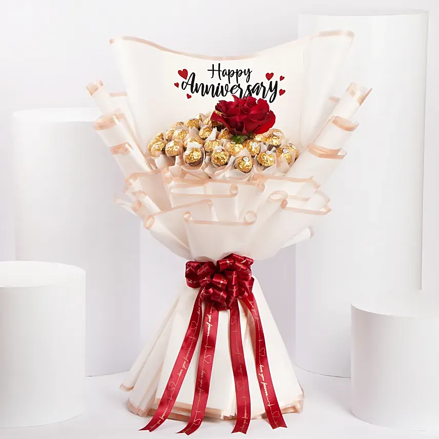 Anniversary Rocher Bouquet: 