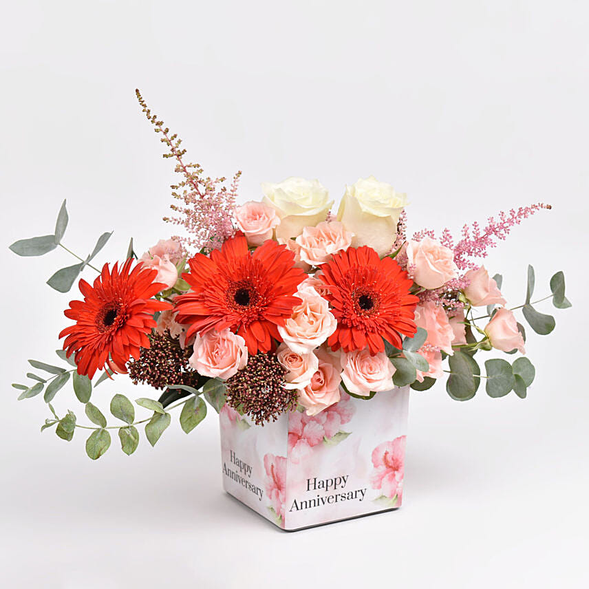 Anniversary Wishes Floral Blush: Anniversary Flower Arrangements