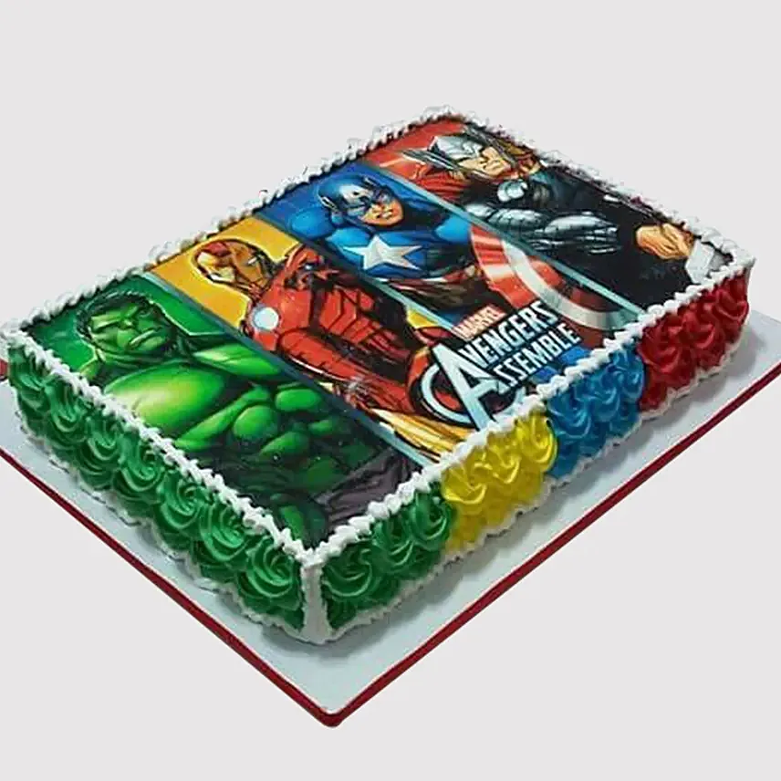 Avengers Superheroes Photo Cake: Avengers Cakes