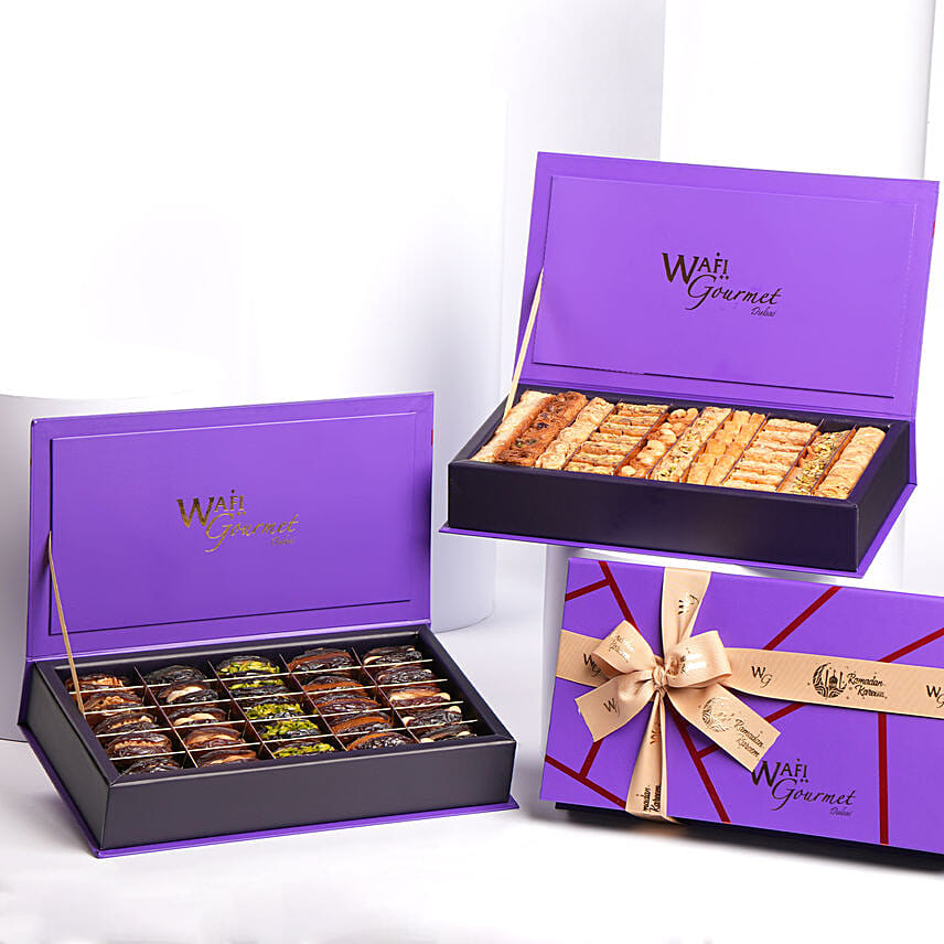 Baklawa and Stuffed Dates Gift Set By Wafi: Christmas Cookies