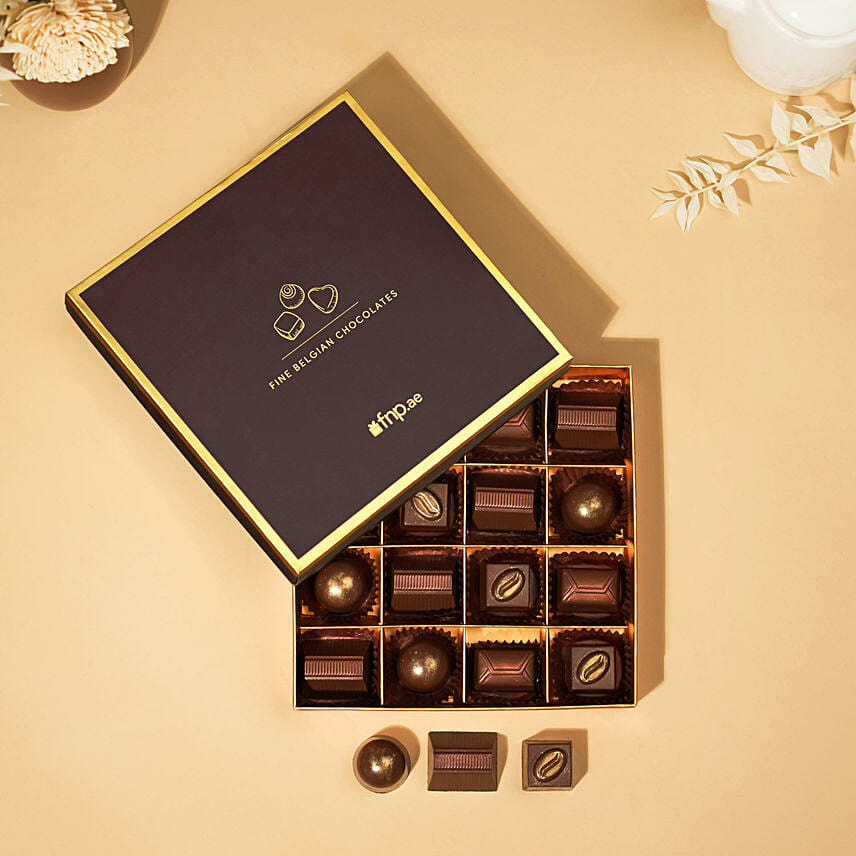 Creamy Crunch Chocolate Box Of 16: Finest Belgian Chocolates