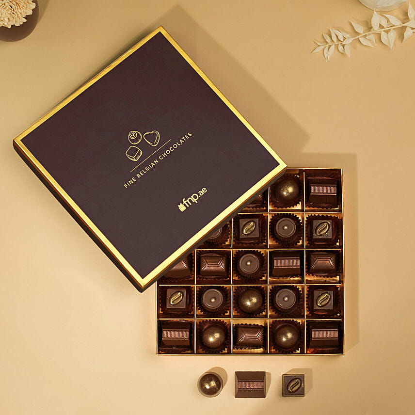 Creamy Crunch Chocolate Box Of 25: Finest Belgian Chocolates