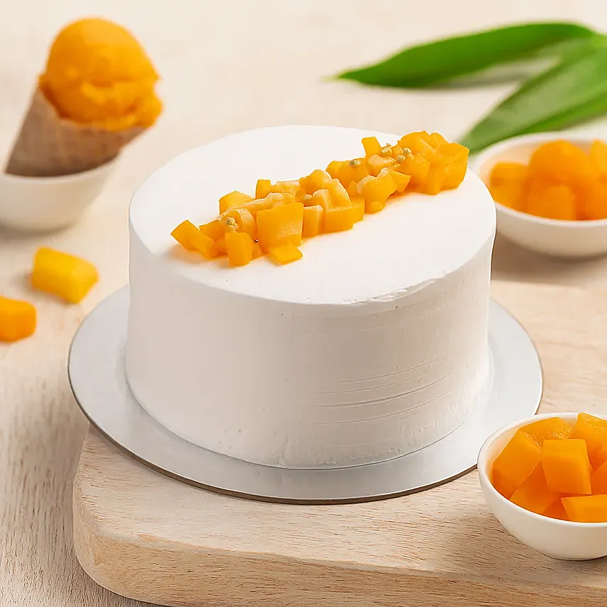 Creamy Mango Cheesecake Ice Cream Delight: Ice Cream Cakes