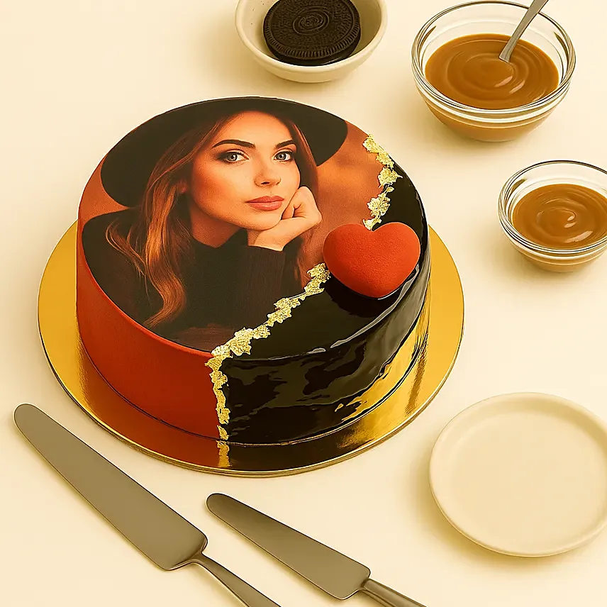 Dream Choco Photo Cake: Birthday Cakes
