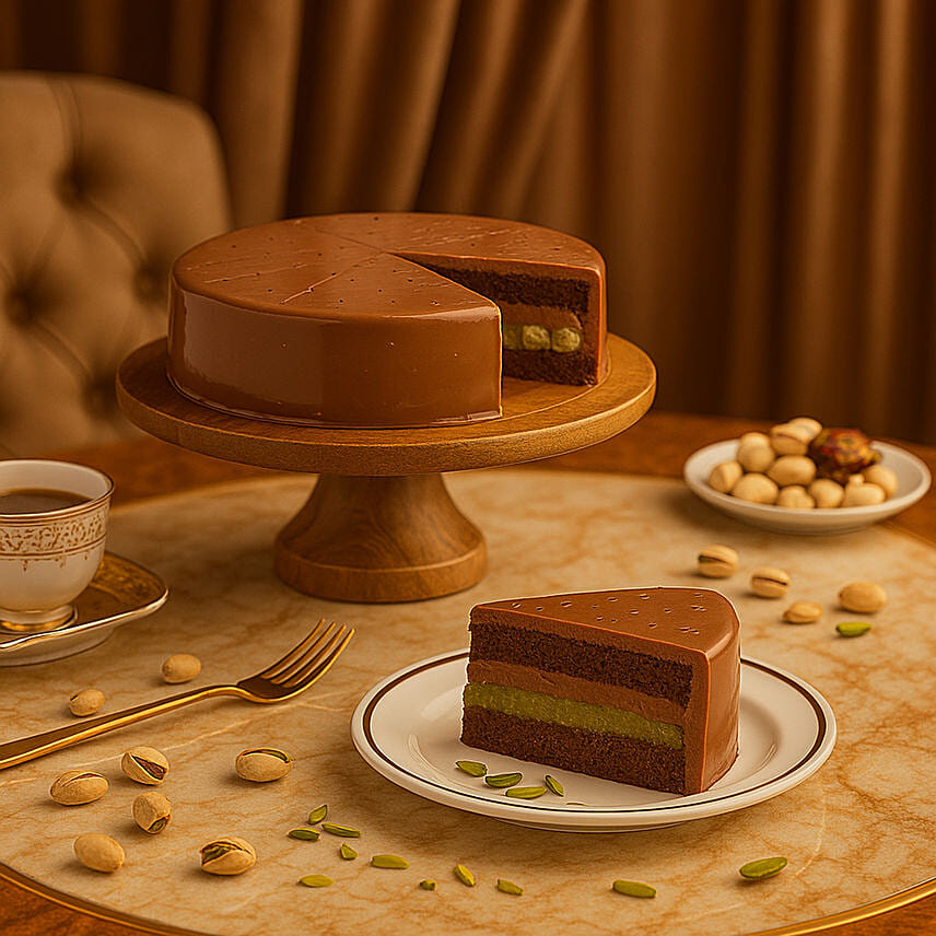 Viral Dubai Chocolate Cake